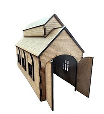 Mumfy's O Gauge - Short Single Engine Shed (350mm)