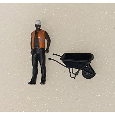 Wayne Dennis - Custom Handpainted - Worker with Wheelbarrow