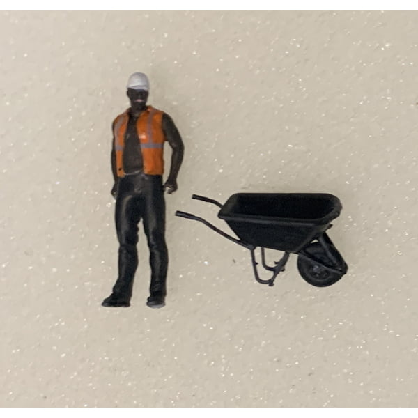 Wayne Dennis - Custom Handpainted - Worker with Wheelbarrow