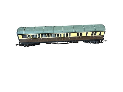 Hornby - GWR Brake/Third Chocolate/Grey Coach