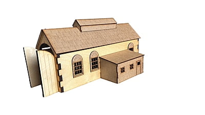 Mumfy's O Gauge - Long Single lane Engine Shed (350mm)