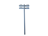 Mumfy's Scenic Accessories - Overhead Utility Pole/Telegraph Pole (x4)