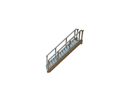 Mumfy's Scenic Accessories - Stairs with Handrail