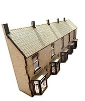 Mumfy's oo gauge - Terraced Houses (5) with Bay Window