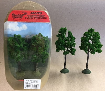 Javis - CST17 - COUNTRYSIDE TREES - 2 x 140mm OO GAUGE