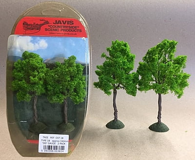 Javis - CST18 - COUNTRYSIDE TREES - 2 x 140mm OO GAUGE