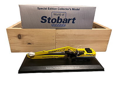 Atlas Editions - 4664101 - Stobart Rail - Komatsu PC340 Hydraulic Excavator W122