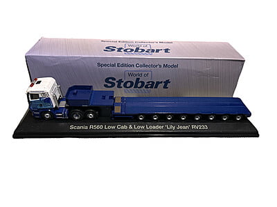 Atlas Editions - 4664102 - Eddie Stobart - Scania R560 Low Cab and Low Loader - Lily Jean RV233