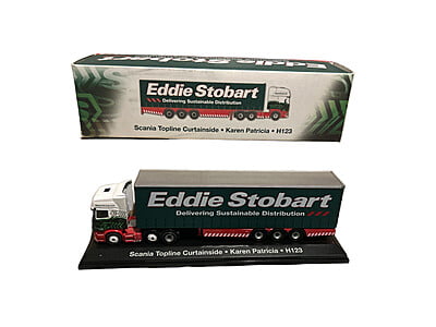 Atlas Editions - 4649102 - Eddie Stobart - Scania Topline Curtainside - Karen Patricia H123